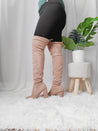 TAUPE OVER THE KNEE BOOTS
